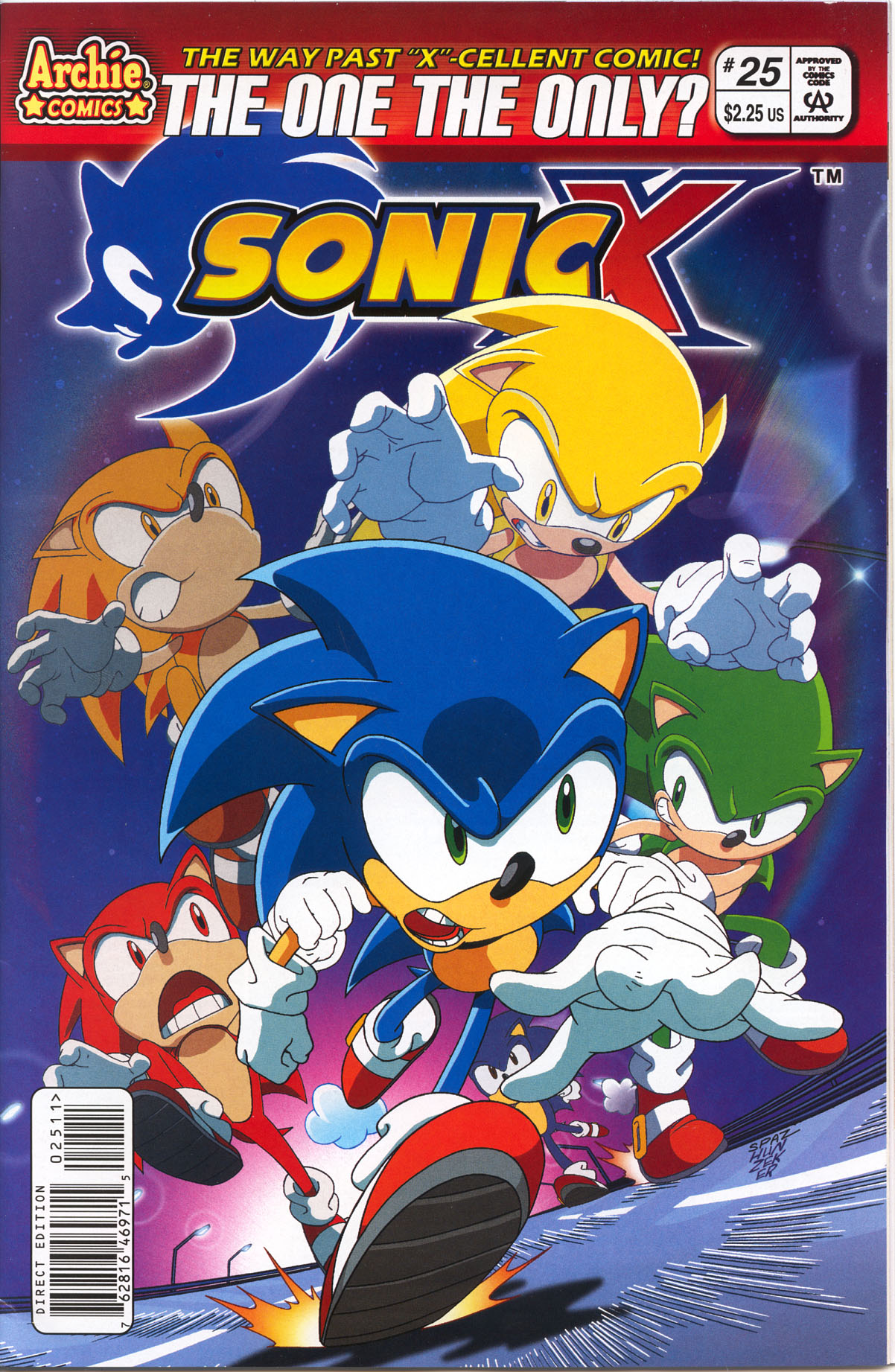 Sonic X - November 2007 Comic cover page